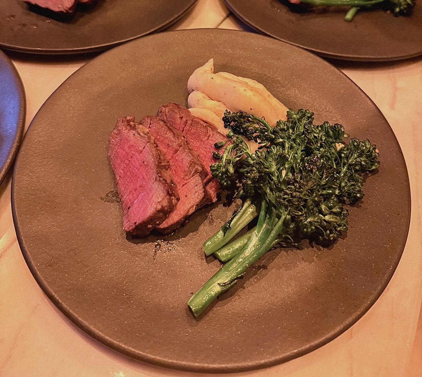 Tenderloin with potato purée
